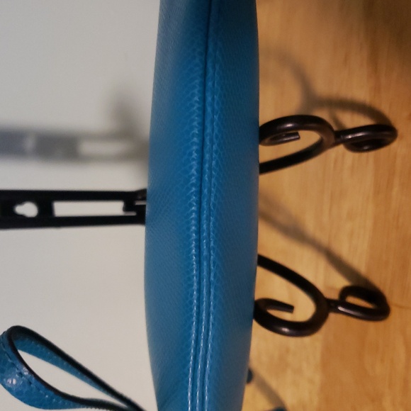 Coach Large Wristlet 9" Color Dark Teal Excellent Condition. (#62) - Picture 6 of 11